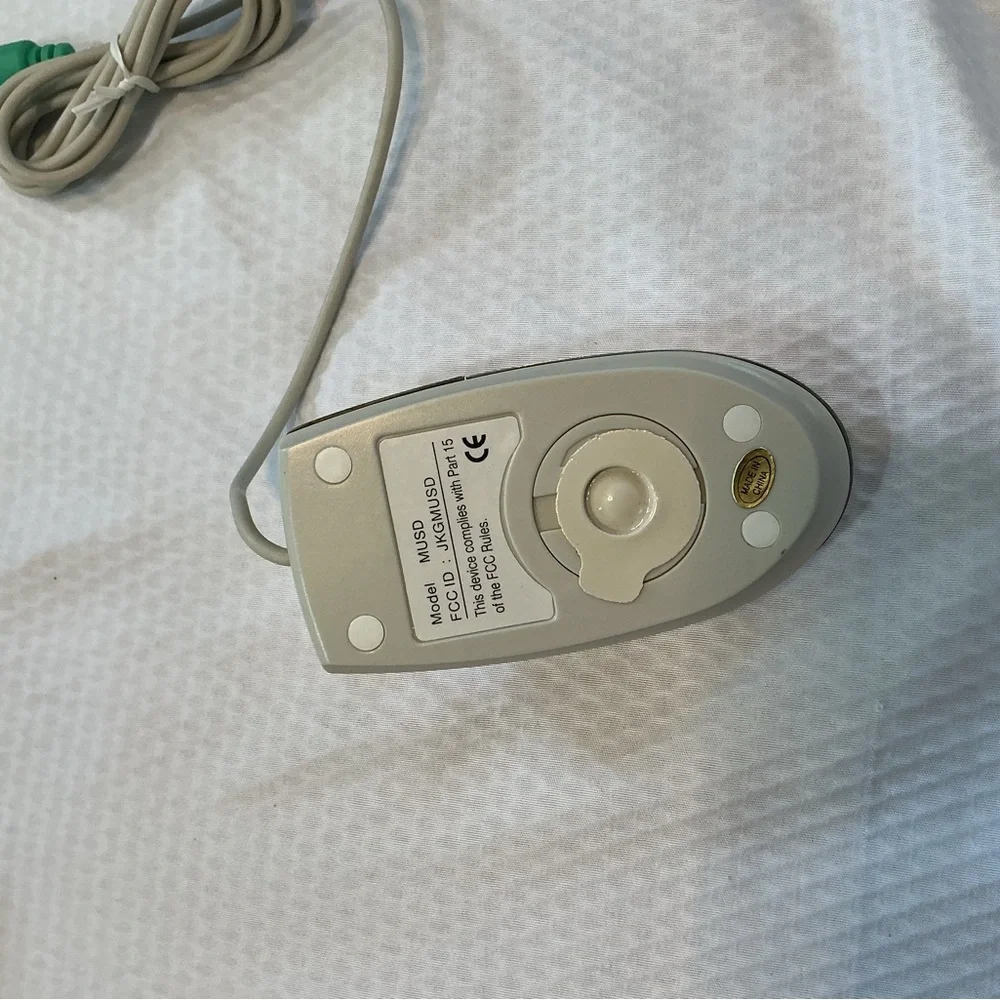 Wallace Silversmiths Silver Chrome Wired Computer Mouse